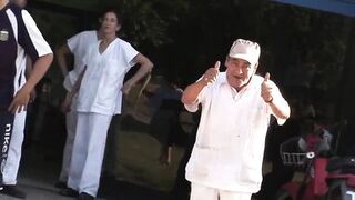 Lovers Outdoor - Naked brunette teen strolls and shows off