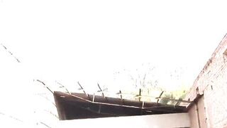 Lovers Outdoor - Naked brunette teen strolls and shows off