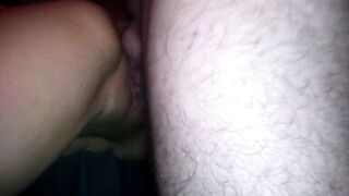 erst gefingert und dann verteilte er seine Ficksahne auf meine schleimige Fotze