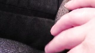 Rubbing my pussy through my leggings