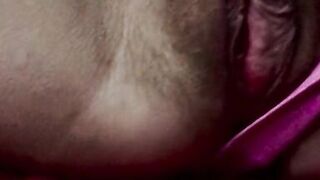 Showing my Hairy Pussy Close Up American Milf 04