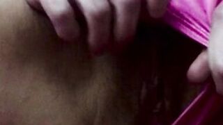 Showing my Hairy Pussy Close Up American Milf 04