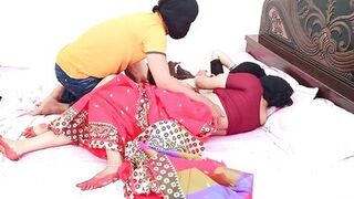 Indian two hot milf aunty Ritu & Anjali fucking with One boy - 4 image