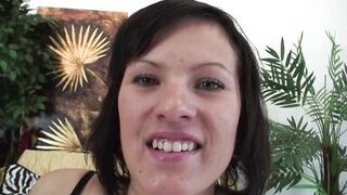 Bikini babe balls licking and cum on face