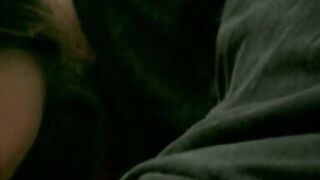 Brunette beauty sucks stud's cock then he licks her cunt