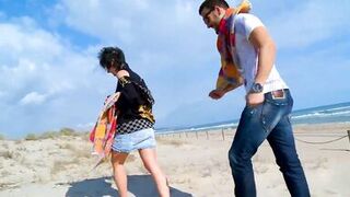 Beach ass cum and a wetter fuck at home