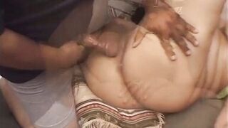 FMM inerracial threesome with small dicks