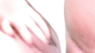 Massaging my WET sweet PUSSY and I cum on my fingers