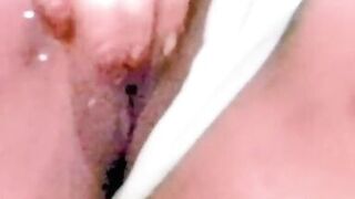 Massaging my WET sweet PUSSY and I cum on my fingers