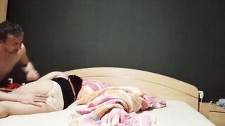 Stepson Sneak in Stepmom's Bed & Lick her Pussy