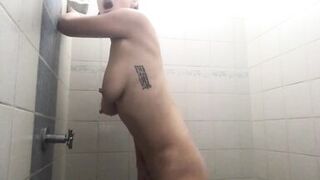 Milking mom shower masturbation