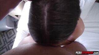 Horny stepmom Natasha Nice cheats a naive husband with his perverted stepson