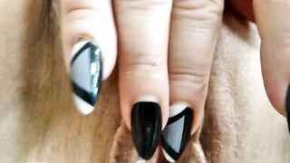 Depraved MILF spreads her lips and gets fucked close up .!.