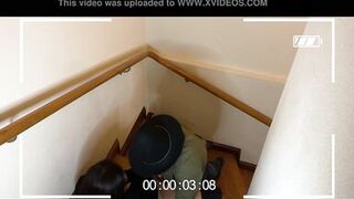 Caught fucking on the hotel stairs