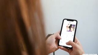 Carmen Valetina exposing her hot pussy to her stepson