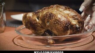 Busty Mother (Juliett Russo) Fucks Son For Thanksgiving - 2 image