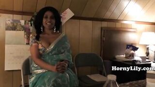 Busty Desi Indian MILF Sucks Cock - 6 image