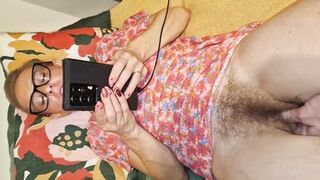 He massages my clit with one finger, two fingers in my pussy and one in my ass and gives me a wonderful orgasm - 15 image
