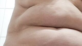 Wife cleaning her hairy pussy - 2 image