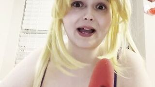 BBW Sailor Moon cosplay masturbation