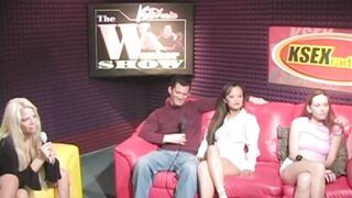 She seems to get turned on by the live broadcast