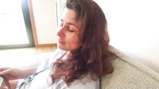 Stepson Riskily Fucked Stepmom on the Couch - 1 image