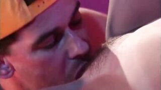 Beautiful Horny with a Hairy Pussy Is Enjoyed to Have Sex to His Friend with Big Cock