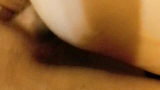 Sexy asian MILF fucked from behind by a white guy