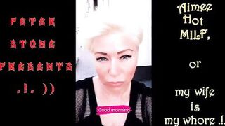 A true mature woman: a cigarette and the spread pussy of a charming bitch...