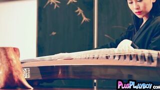 Watch petite Chinese MILF Wu Muxi flaunt her hot Chinese pussy for Playboy in solo play - 5 image