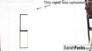 Sarah Jessie's massive knockers bounce while taking BBC in a puba clip!